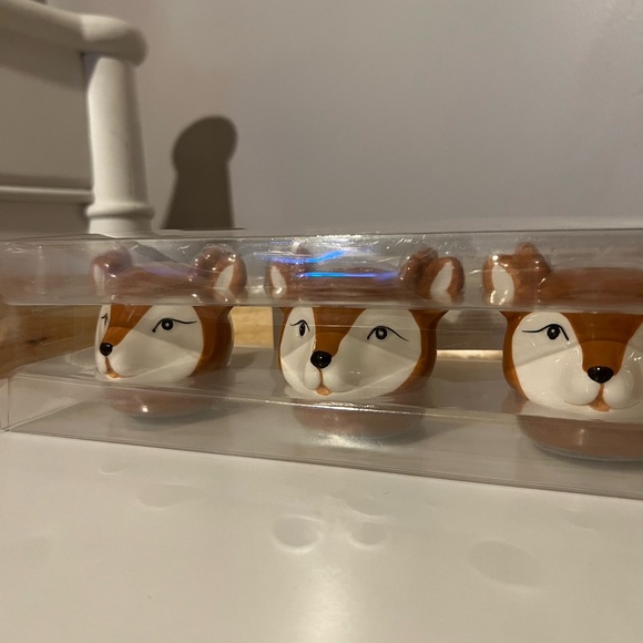 Set of 4 Reindeer Taper Candle Holders H for Happy - Picture 3 of 10